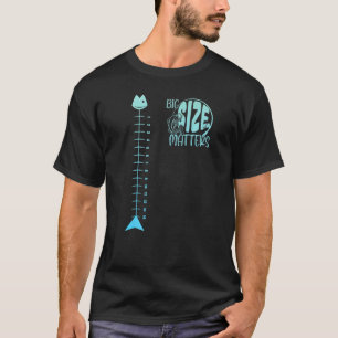 Fischlineal Angelgröße Messgerät Für Angler Fis T-Shirt