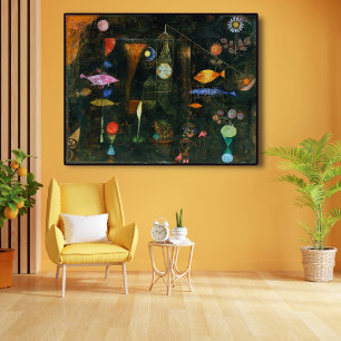 Fischmagie, Paul Klee Abstrakte Kunst Poster