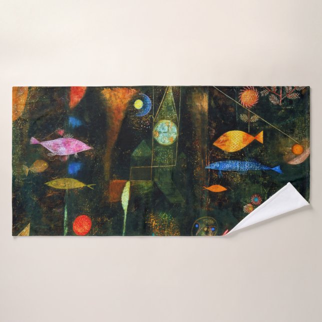 Fischmagie, Paul Klee Badehandtuch (Badehandtuch)
