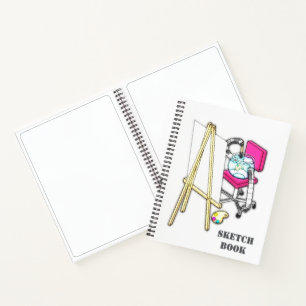 Fischmaler ("Aquarell") - Skizzenbuch Notizbuch