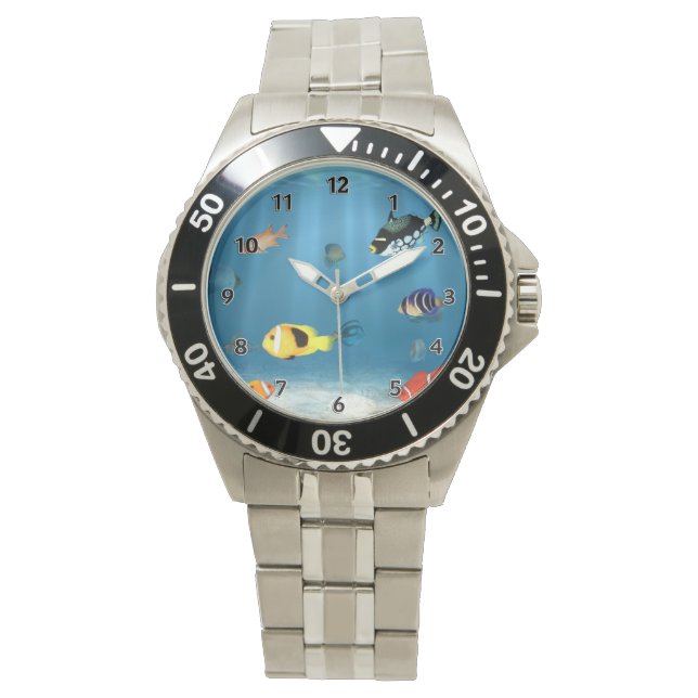 Fischmeere Armbanduhr (Vorderseite)