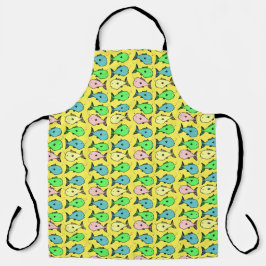 Fischmonger-farbiges Fischdesign Schürze