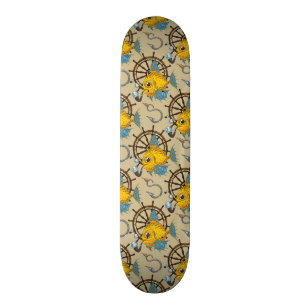 Fischmuster des Kapitäns zur See Skateboard