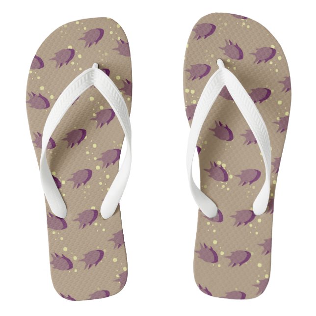 Fischmuster Flip Flops (Fußbett)