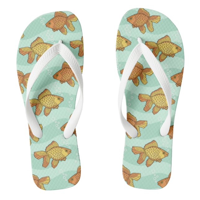 Fischmuster Flip Flops (Fußbett)
