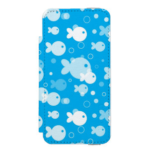 Fischmuster Incipio Watson™ iPhone 5 Geldbörsen Hülle
