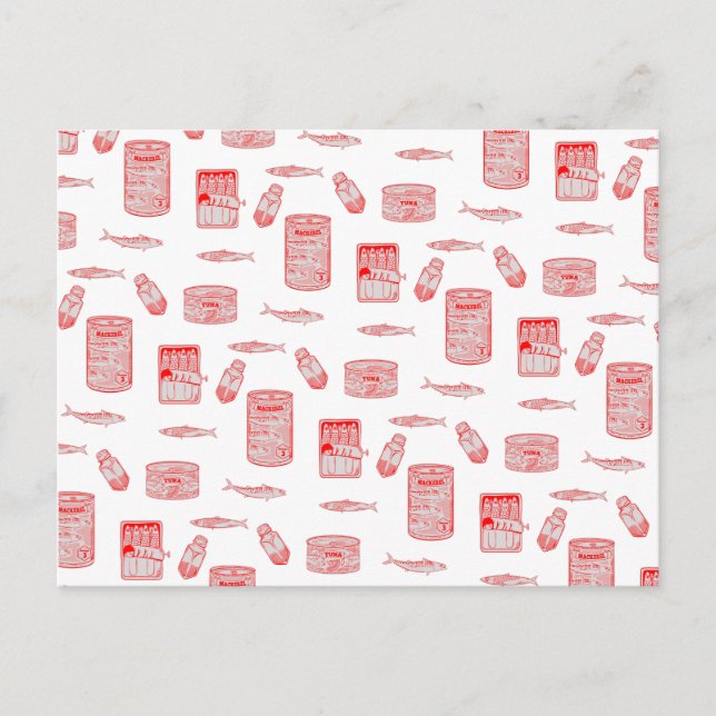 Fischmuster Postkarte (Vorderseite)