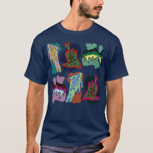 Fischmuster T-Shirt