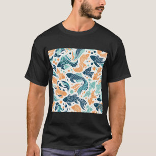 Fischmuster T-Shirt