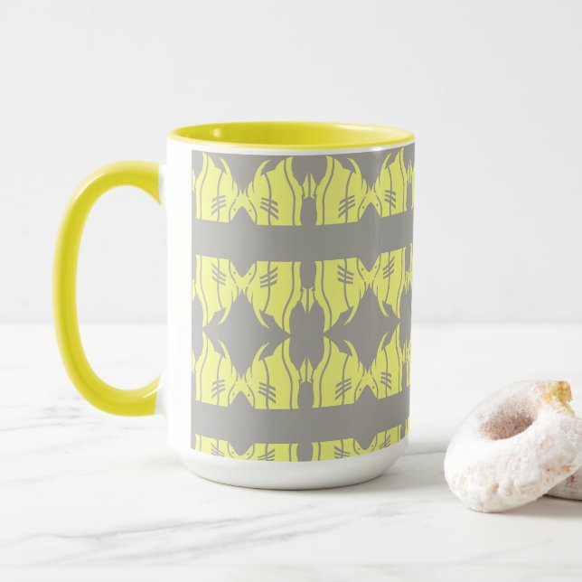 Fischmuster Tasse (Mit Donut)