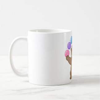 Fischotter jongliert bunte Blasen Kunst Kaffeetasse