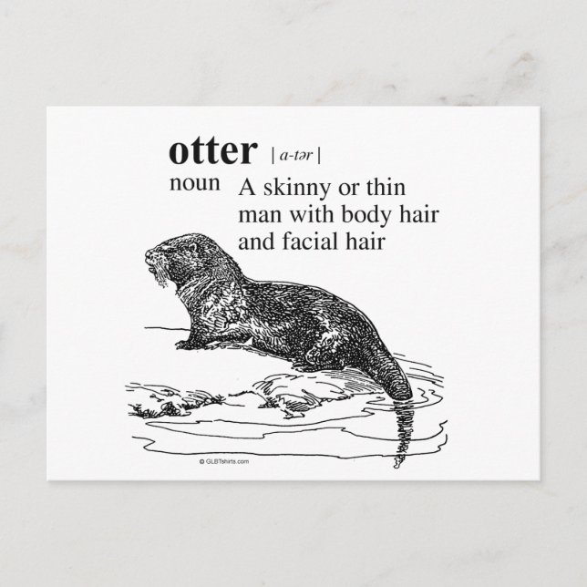 Fischotter Postkarte (Vorderseite)