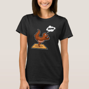 Fischotter Yoga-Übungen Sport Gymnastik Ohm Herzsc T-Shirt