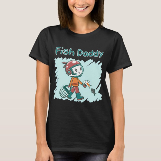 Fischpapa T-Shirt (Vorderseite)