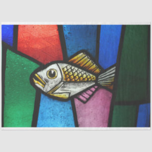 Fischpapier aus gefärbtem Glas Seidenpapier