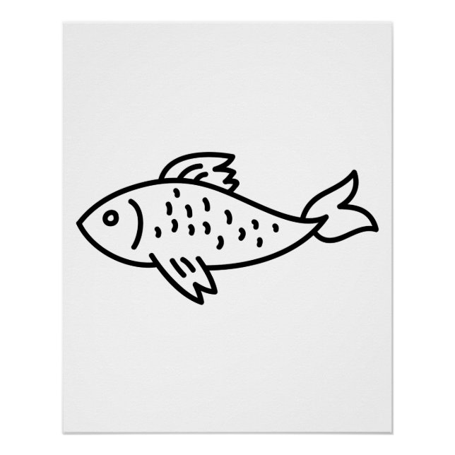 Fischposter Poster (Vorderseite)