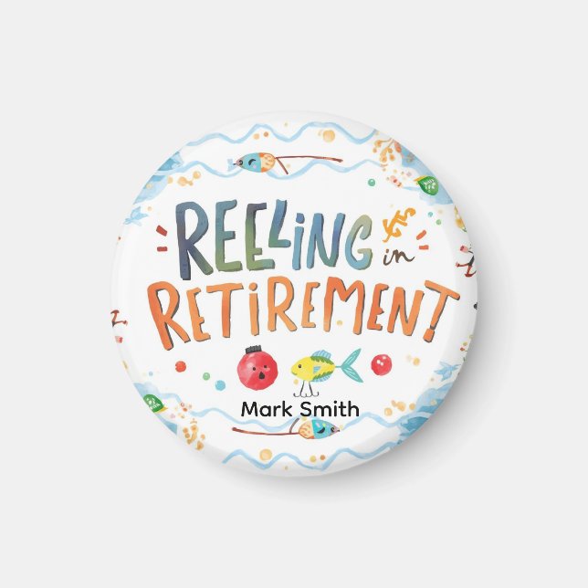 Fischresignation im Party des Ruhestands Magnet (Vorne)