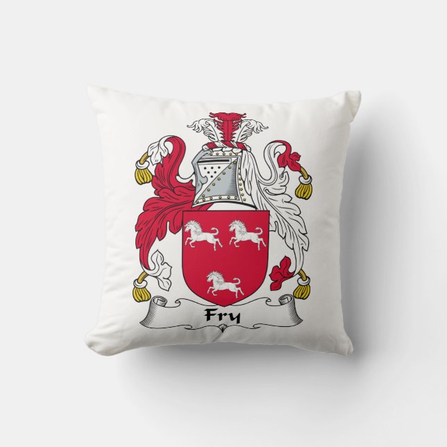 Fischrogen-Familienwappen Kissen (Vorderseite)