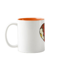 Fischrogen herauf Herz-Tasse