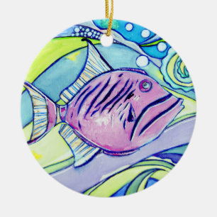 Fischschmuck Keramik Ornament