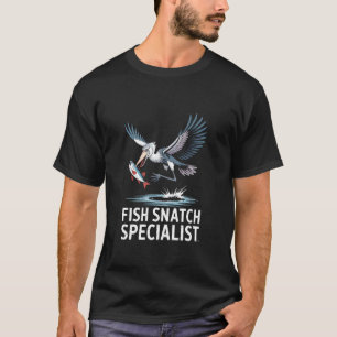 Fischschnapp-Spezialist Schuhschnabel Storch Vogel T-Shirt