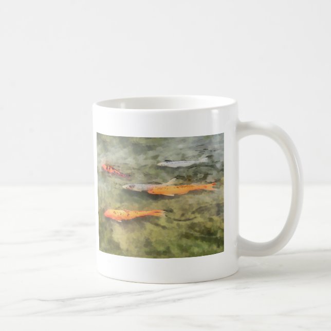 Fischschule Koi Kaffeetasse (Rechts)