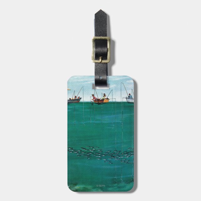 Fischschule von Thornton Utz Gepäckanhänger (Vorderseite vertikal)