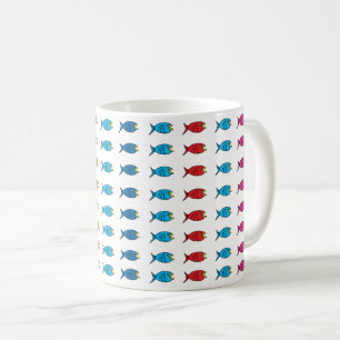Fischschwarm-Tasse Kaffeetasse