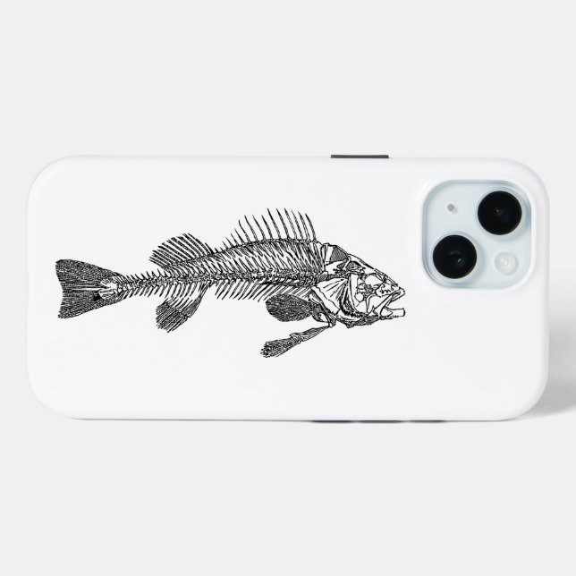Fischskelett Case-Mate iPhone Hülle (Rückseite (Horizontal))