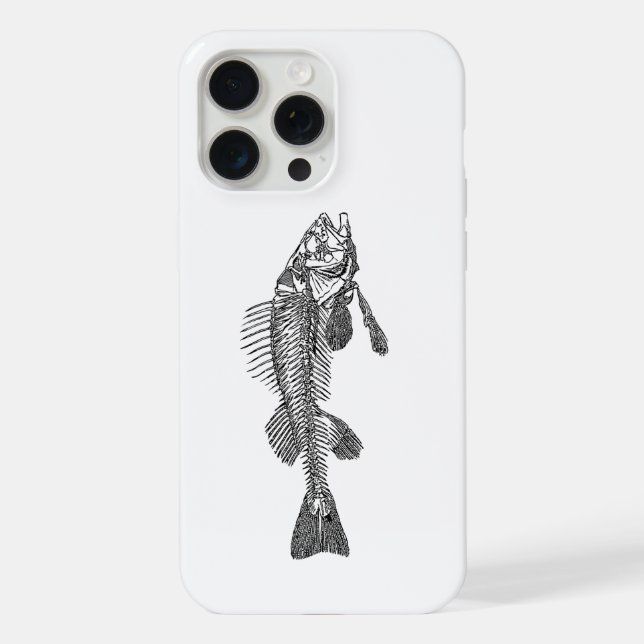 Fischskelett iPhone 15 Pro Max Hülle (Rückseite)