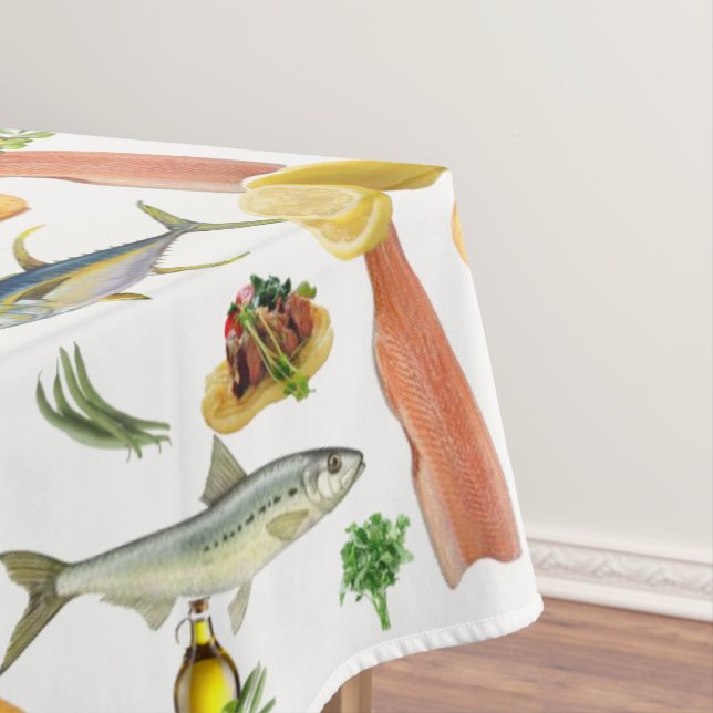 Fischtablette Tischdecke (Beispiel)