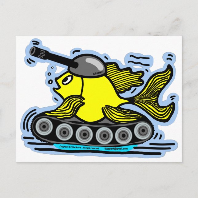 Fischtank Postkarte (Vorderseite)