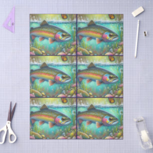 Fischteppich Seidenpapier