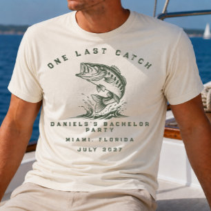 Fischthemen-Angebot für maßgeschneiderte Junggesel T-Shirt