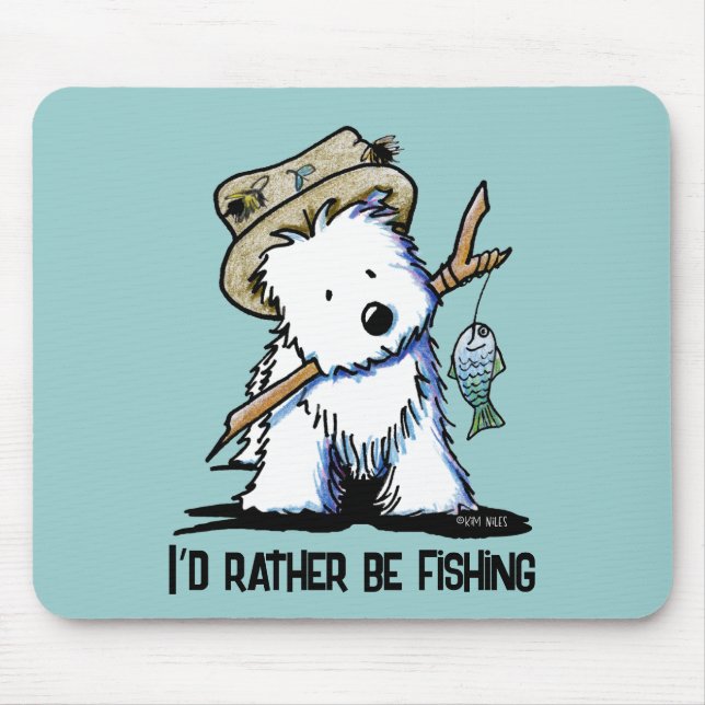 Fischwestie Mousepad (Vorne)