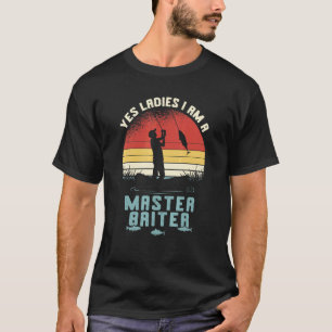 Fischwitz Ich bin ein Meister-Köder Angler Retro T-Shirt