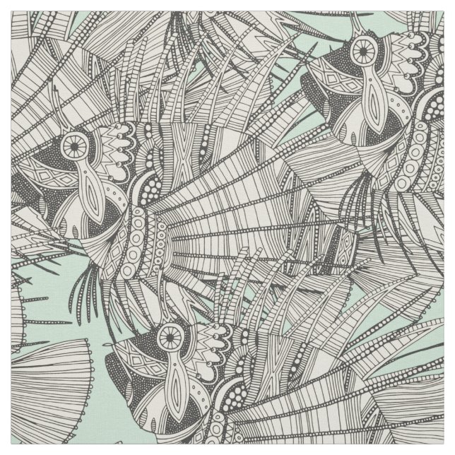 Fischwunder aquamarin stoff (Muster)