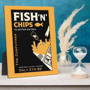 Fish-and-Chip-Cafe-Restaurant-Geschäft Fotoplatte