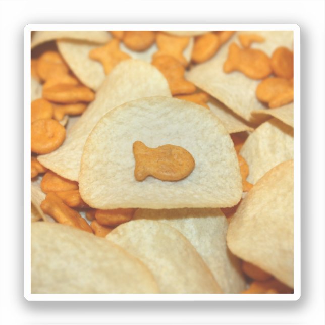 Fish and Chips Aufkleber (Vorderseite)