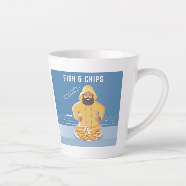 Fish and Chips Milchtasse (Rechts)
