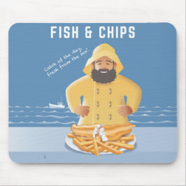 Fish and Chips Mousepad