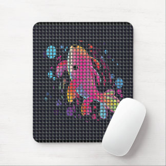 Fish Behind Net Illustration Mousepad