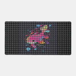 Fish Behind Net Illustration Schreibtischunterlage