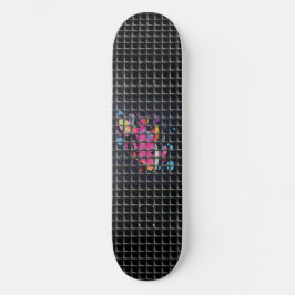 Fish Behind Net Illustration Skateboard