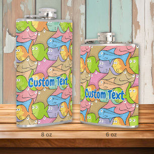 Fish Cartoon angesagt Flasche Flachmann