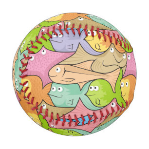 Fish Cartoon Baseball