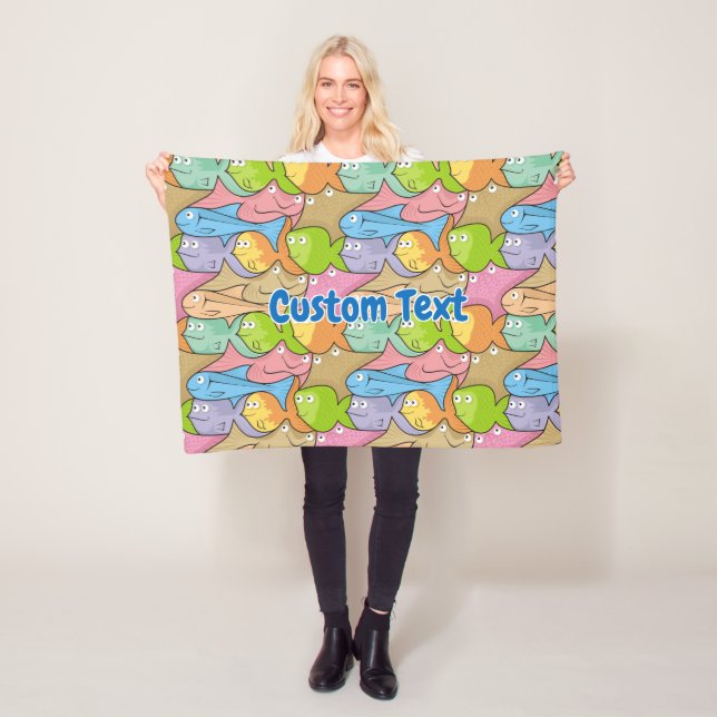 Fish Cartoon Fleece Decke (Beispiel)