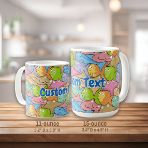 Fish Cartoon Kaffee Tasse