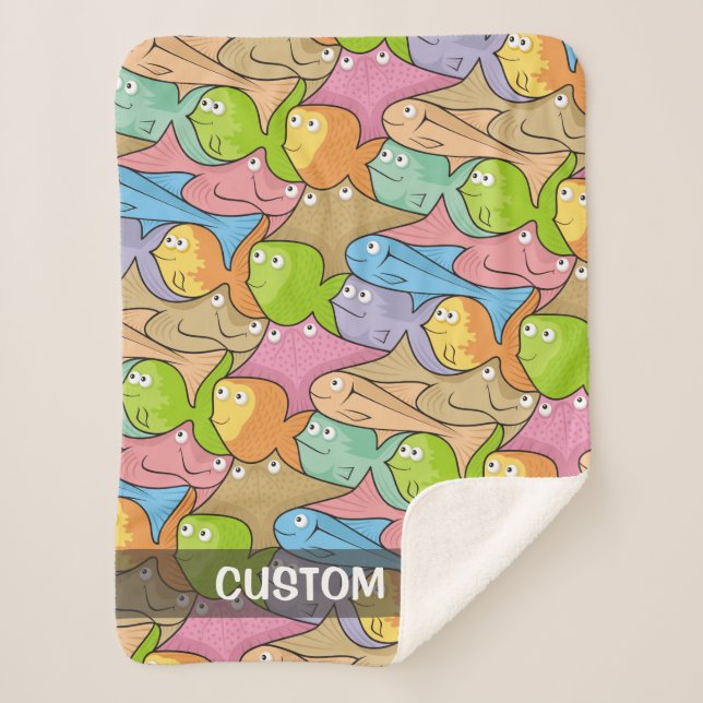 Fish Cartoon Sherpadecke (Vorderseite)