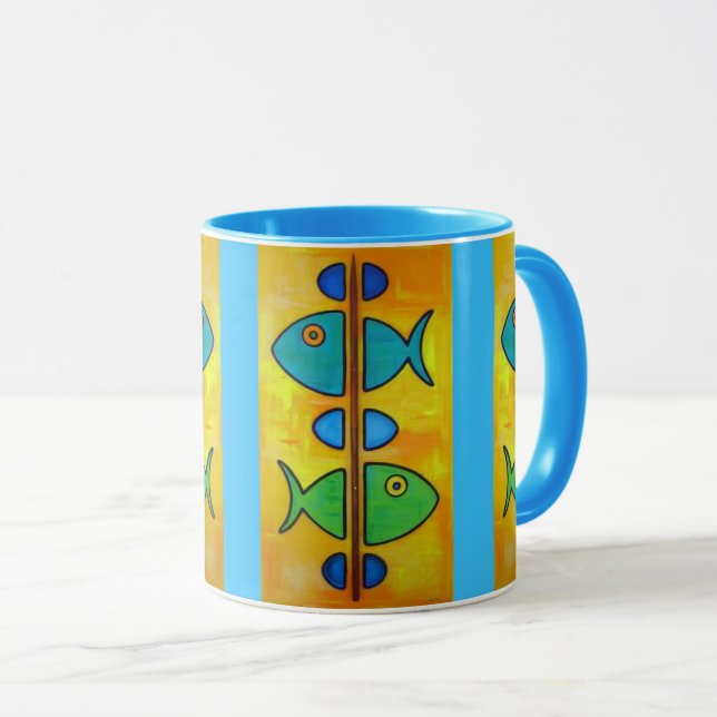 Fish Coffee Mug Tasse (VorderseiteRechts)